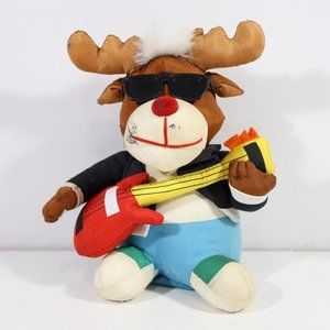 2/$20 Vtg Dancing Reindeer Blues Singing Bass Player Tested Working Needs Clean